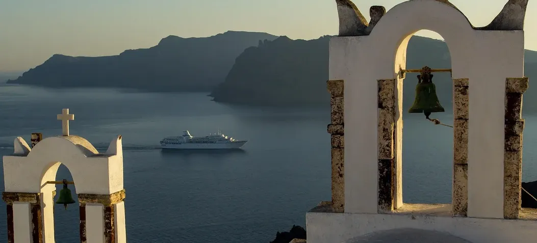 Screenshot flight ticket Athens – Santorini – Athens